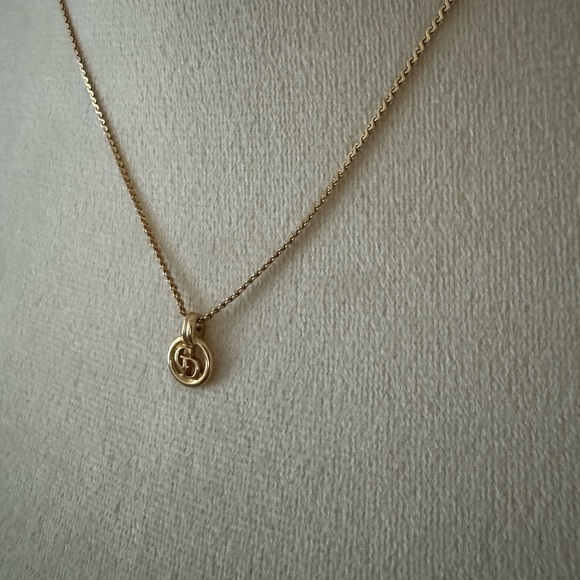 AUTHENTIC Christian Dior CD Gold Plated Necklace Vintage - Picture 6 of 7